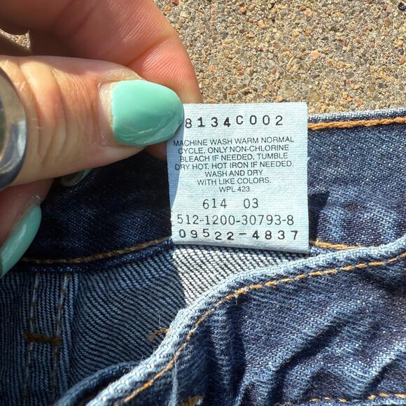 Vintage Y2K Levi's 550 Relaxed Fit Tapered Leg Blue Mom Jeans Ladies 18 W L - Picture 5 of 13